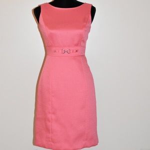 Tahari sheath dress. Pretty in pink.